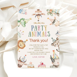 Invitación Llamando a todos los animales de fiesta Cumpleaños