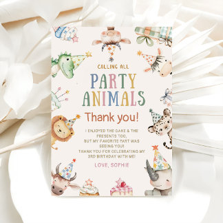 Invitación Llamando a todos los animales de fiesta Cumpleaños