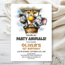 Llamando a todos los animales de fiesta Cumpleaños