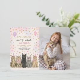 Invitación Llamando a todos los animales de Paw-ty Foto de cu