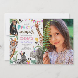 Invitación Llamando a todos los animales Fiestas Foto de cump