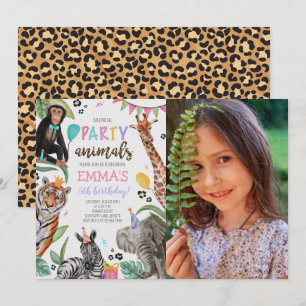 Invitación Llamando a todos los animales Fiestas Foto de cump