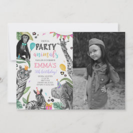 Invitación Llamando a todos los animales Fiestas Foto de cump