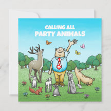 Llamando a todos los animales fiesteros