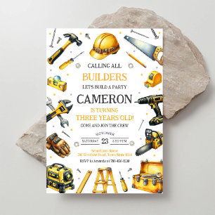 Invitación Llamando a Todos los Constructores Herramientas de