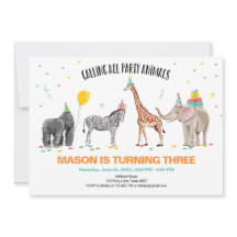 Llamando a todos los Fiestas animales zoológico sa