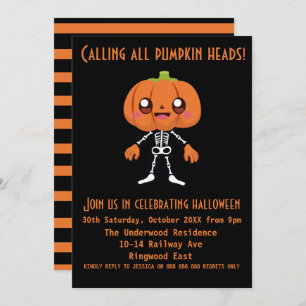 INVITACIÓN LLAMANDO A TODOS LOS JEFES DE PUMPKIN HALLOWEEN PA