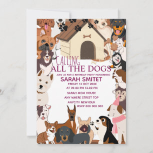 Invitación Llamando a todos los perros.......................