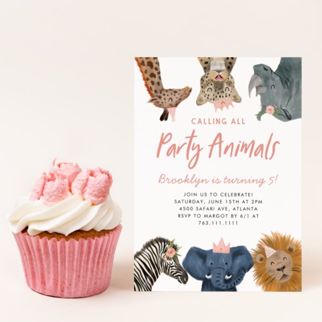 Invitación Llamar a todos los animales Fiestas al cumpleaños  (Subido por el creador)