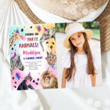 Llamar a todos los animales Fiestas Chica Safari C