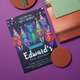 Invitación Llamar a todos los animales Fiestas - Cumpleaños d