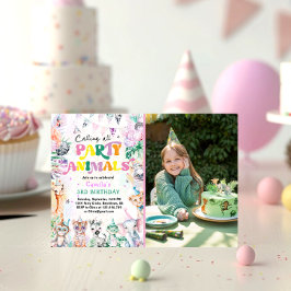 Invitación Llamar a todos los animales Fiestas Día de Anivers