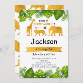 Invitación Llamar a todos los animales Fiestas Invitar al Saf