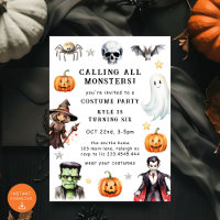 Llamar a todos los monstruos disfrazar Halloween C