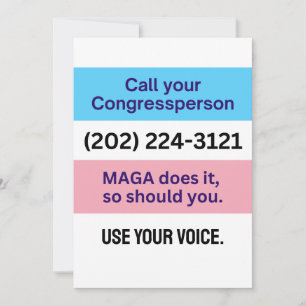 Invitación Llamar al Congreso MAGA hace Trans Ally