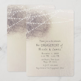 Invitación Llamativo de corteza de árbol rústico para ducha d