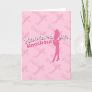 Invitación Llamó a Knockout a la futura mamá de Baby Shower