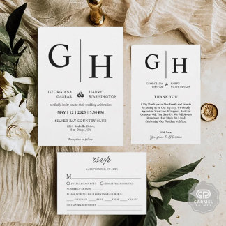 Invitación Llanto blanco y negro y Boda simple
