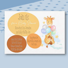 Llanto de Baby Shower Giraffe