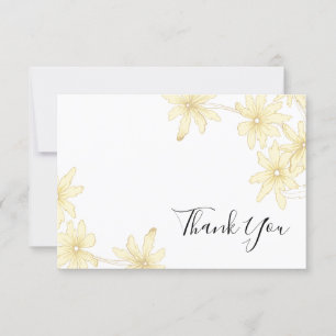 Invitación Llanura de marea amarilla pálida Gracias Notas