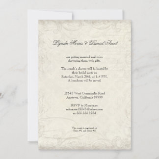 Invitación Llave a mi corazón, invitan Bodas Swirl palomas