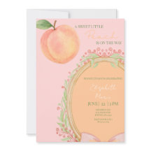 Llega Un Dulce Pequeño Melocotón - Baby Shower