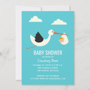 Invitación Llegada de la cigüeña