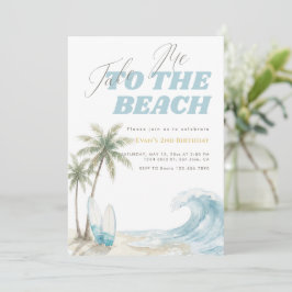 Invitación Llévame a la playa Verano Olas Costera