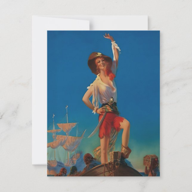 Invitación Llevando a casa el tesoro por Edward Mason Egglest (Anverso)