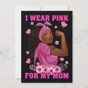 Invitación Llevo Rosado Por Mi Mamá Para Concienciar Sobre El