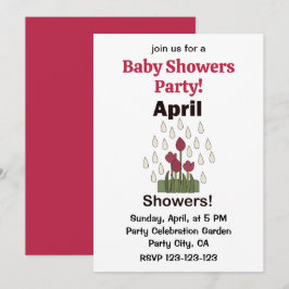 Invitación Lluvia de Abril Flor de Margarita Floral Shower de