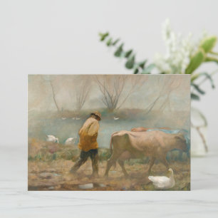 Invitación Lluvia de abril por Newell Convers Wyeth