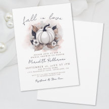 Lluvia de Amor Pastel de Calabaza para Novias