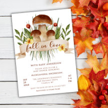 Lluvia De Amor Setas Otoño Baby Shower