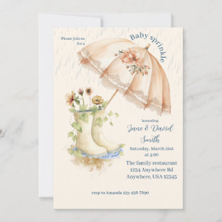 Invitación Lluvia de bebé