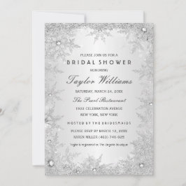Invitación Lluvia de Boda Copo de Nieve Joyas de Plata