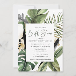 Invitación Lluvia de Boda en la Jungla Tropical