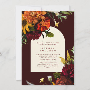 Invitación Lluvia de boda romántica oscura y melancólica de a