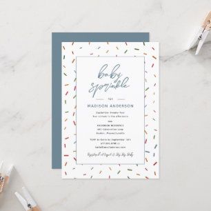 Invitación Lluvia de Colores para el Bebe Baby Shower
