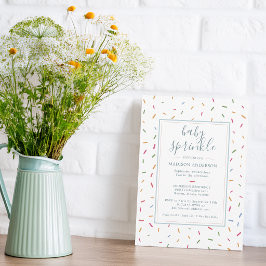 Invitación Lluvia de Colores para el Bebe Lluvia de Bebe Baño