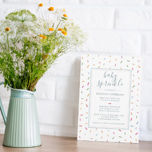Invitación Lluvia de Colores para el Bebe Lluvia de Bebe Baño