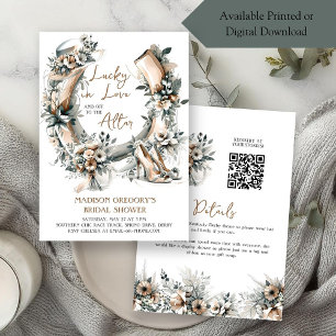 Invitación Lluvia de Flores en Herradura Afortunados en Amor