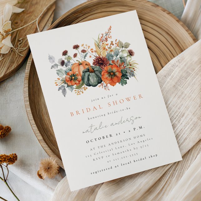 Invitación Lluvia de flores otoñales para la despedida de sol (Subido por el creador)