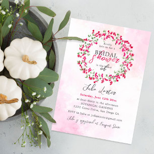 Invitación Lluvia de Novia de Flor Silvestre Tropical Bougain