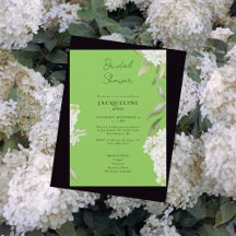 Lluvia de Novia Hortensia Blanca Verde Lima