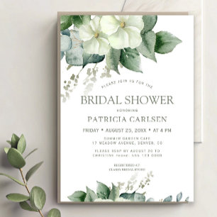 Invitación Lluvia de regalos de boda con flores botánicas acu