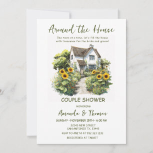 Invitación Lluvia de Regalos de Boda de Parejas Verano en Cas