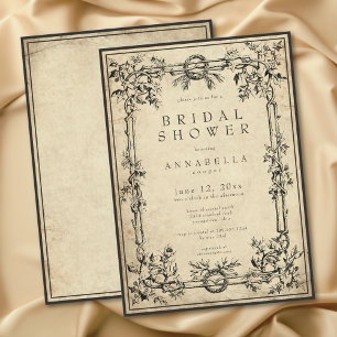 Invitación Lluvia de Regalos de Boda de Pergamino Medieval Vi