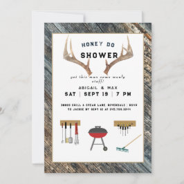 Invitación Lluvia de Regalos de Boda para Parejas Miel Hacer