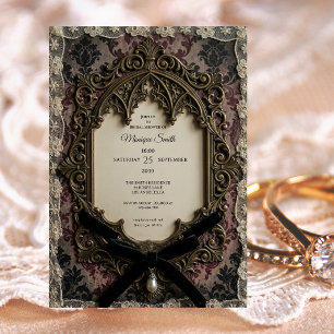 Invitación Lluvia de Regalos de Novia Rococó Victoriano de Lu